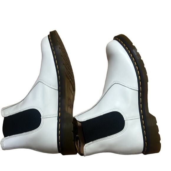 DR MARTENS 2976 SQUAD YELLOW STITCH‎ WHITE BOOTS L13 M12, M11 L12 - Picture 6 of 10